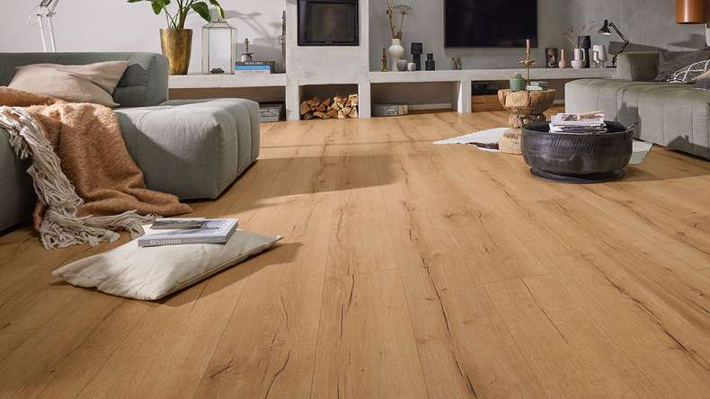 MEISTER Design flooring MeisterDesign. next DL 500 S - 07114 Natural reclaimed oak | Impact sound insulation integrated (400055-2052220-07114)