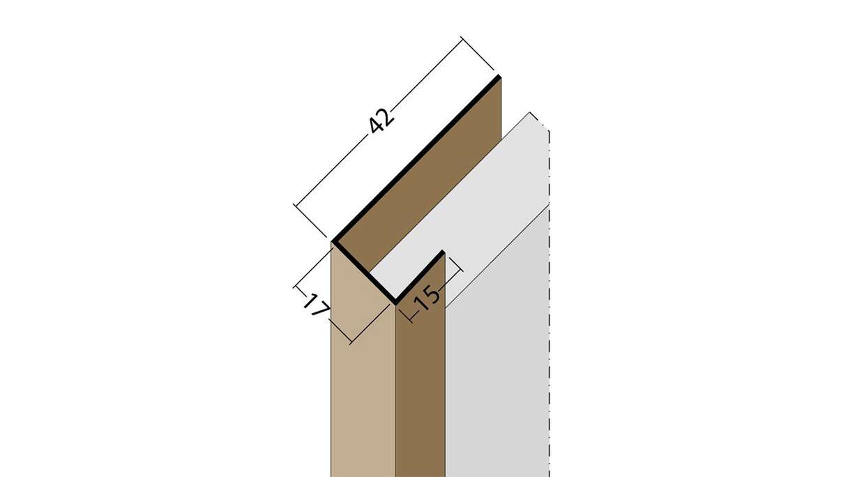 planeo Protect end profile - AP 17mm mounting 5000mm length white