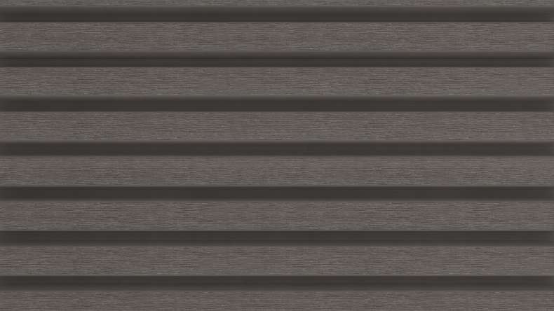 planeo LINEA Slim – WPC CoEx cladding, dark grey, 2900 x 215 mm