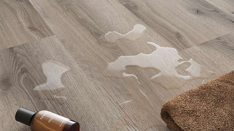 planeo Rigid Click Vinyl - GRANDline Rustic Grey Oak | Impact sound insulation integrated (NF-GL-705-N)