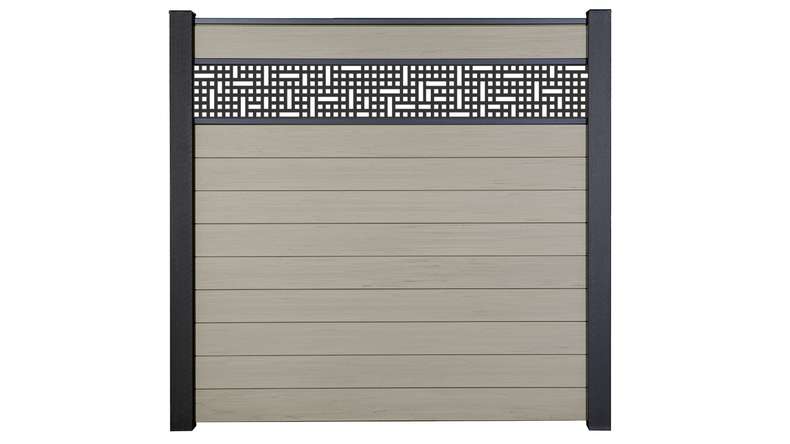 planeo Gardence Strong - BPC plug-in fence Mesh Bi-Colour Sand 180 x 180 cm