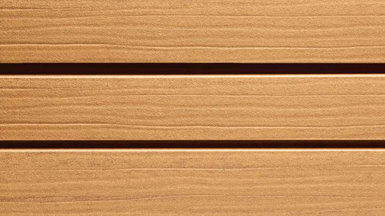 planeo Fassado - WPC rhombus strip facade cladding Prime oak brown