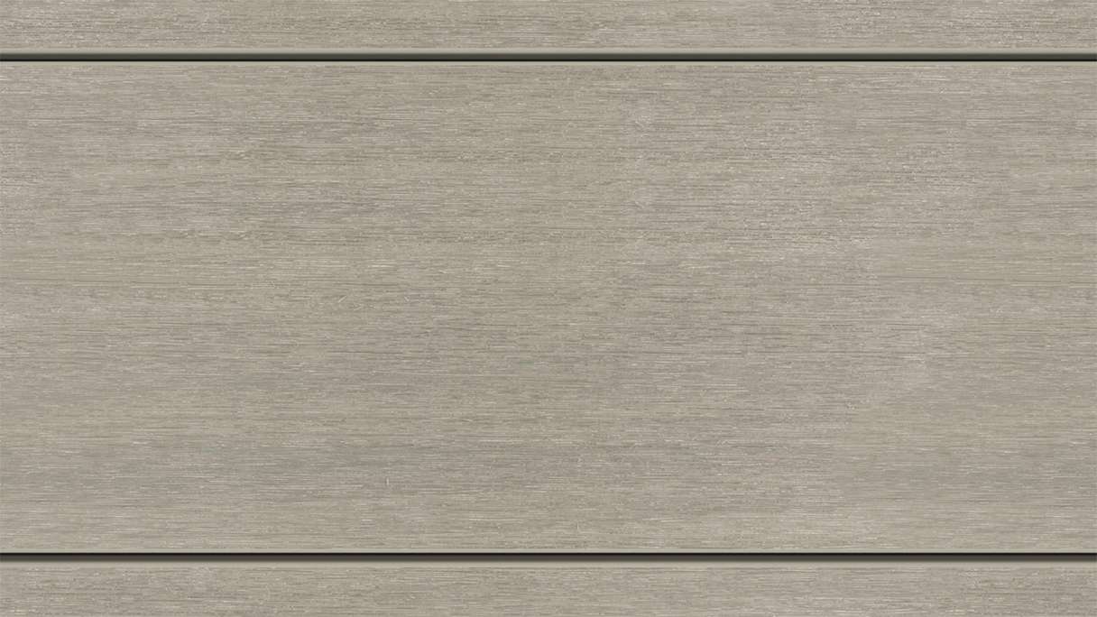 planeo MAXLine Nature - WPC CoEx coated XL decking board hollow chamber - light grey 3m textured/smooth brushed
