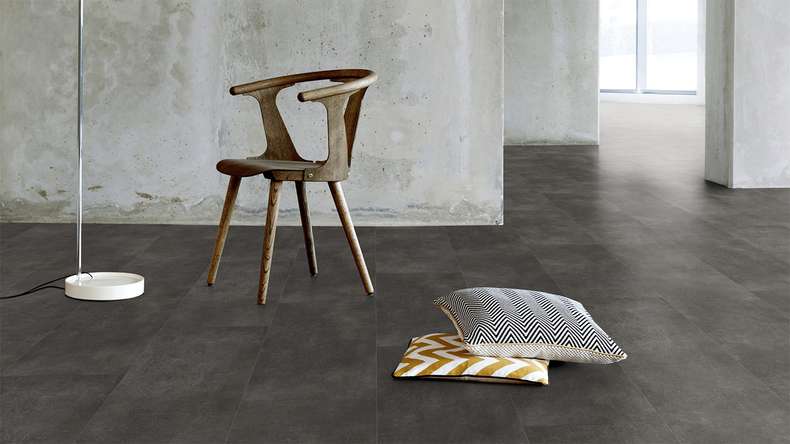Gerflor click Vinyl - Virtuo 55 Rigid Acoustic Latina Dark | integrated impact sound insulation (39070992)