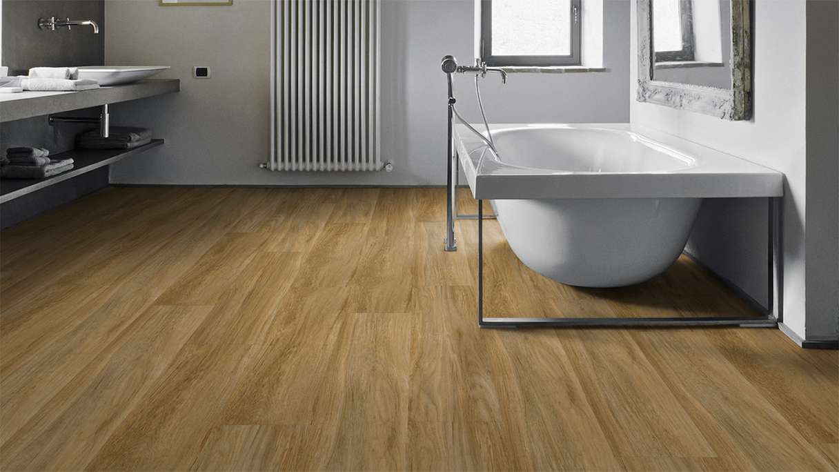 Gerflor click Vinyl - Virtuo 55 Rigid Acoustic Qaja Honey | integrated impact sound insulation (39051474)