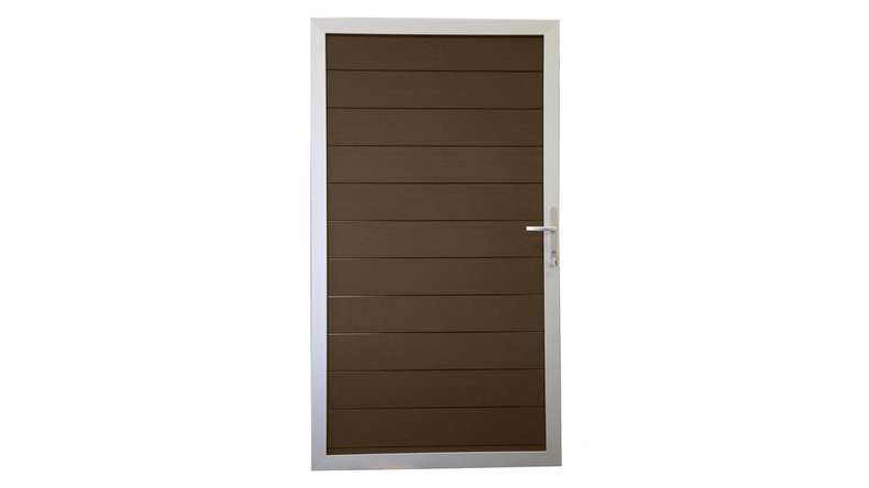 planeo Solid - universal door Terra with aluminium frame