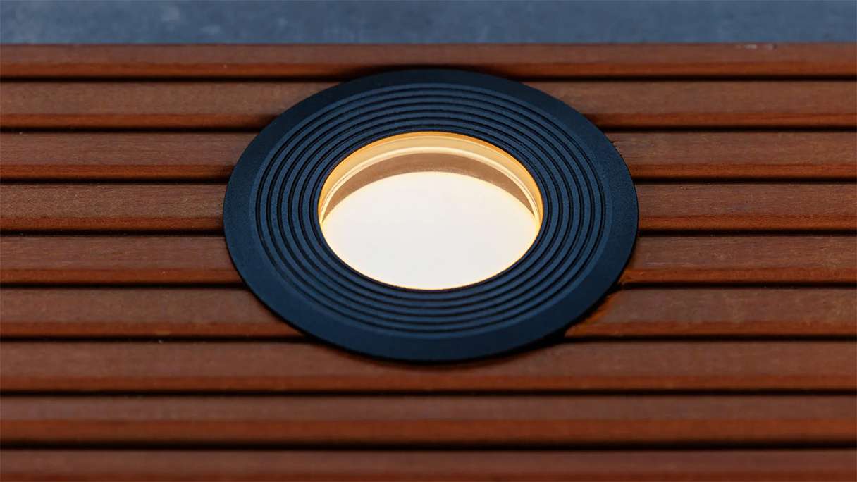 planeo patio lighting 12V - LED recessed light Onyx 90 RA - 2W 76Lumen