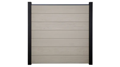 planeo Solid Grande - plug-in fence Standard BiColor White