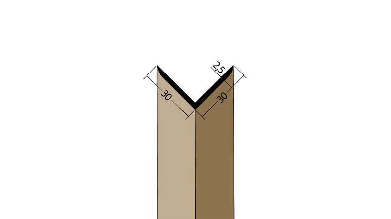 planeo Protect angle profile - WP 30x30x2500mm white