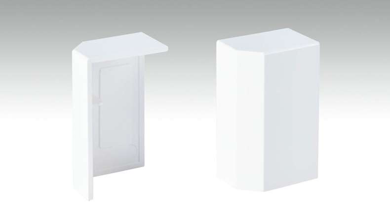 End cap self-adhesive for skirting board F100201M Modern White 18 x 50 mm - 2pcs. (9062292001)