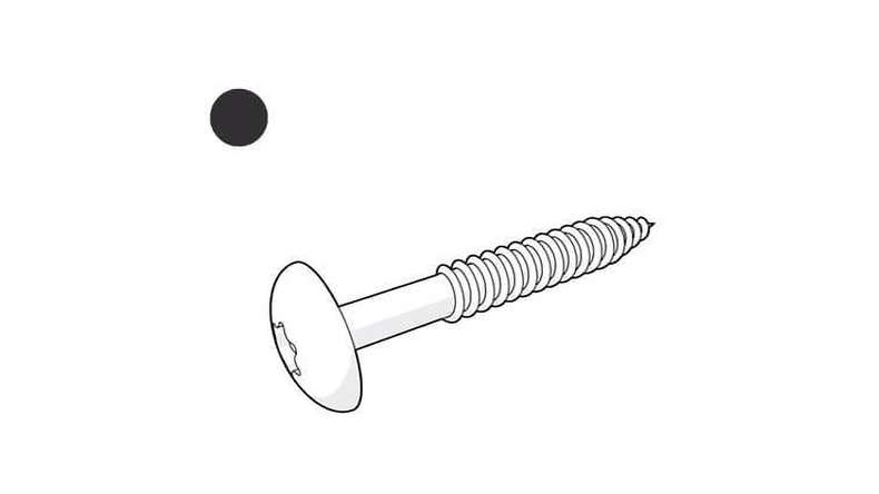 Trespa HPL Facade Screw - Slate Ebony 4.8 x 38mm