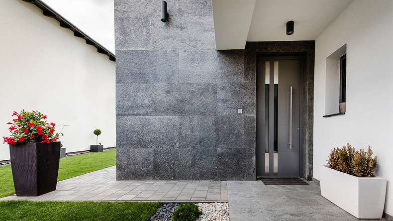 planeo EVOLITH Slate&Stone - Natural stone wall cladding Obscura 1220 x 610 mm