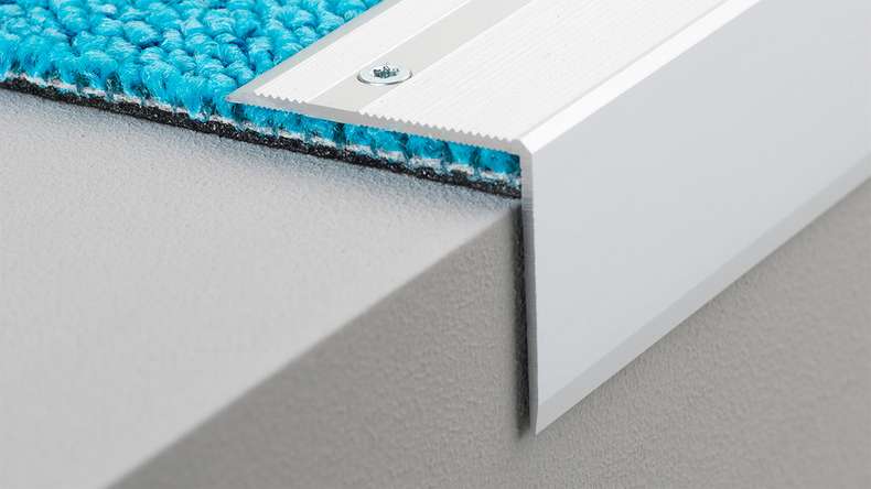 planeo stair nosing profile 492 silver 250 cm