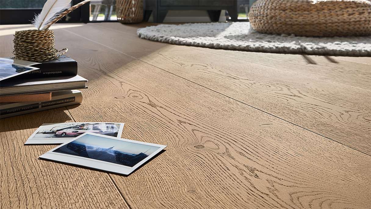 MEISTER Lindura wood flooring HD 400 - 20225 Oak authentic clay brown ultra matt lacquered 2200 x 270 x 11 mm (500214-2200270-20225)