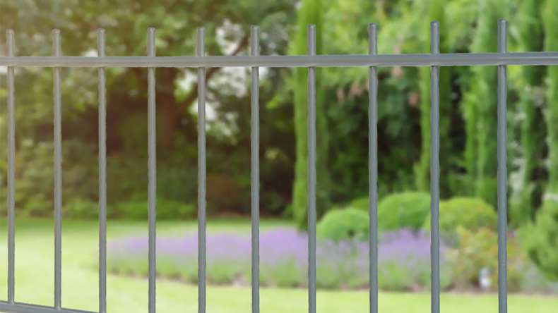 Double-rod fence light 6/5/6 - width 2510 mm RAL 7016 Anthracite