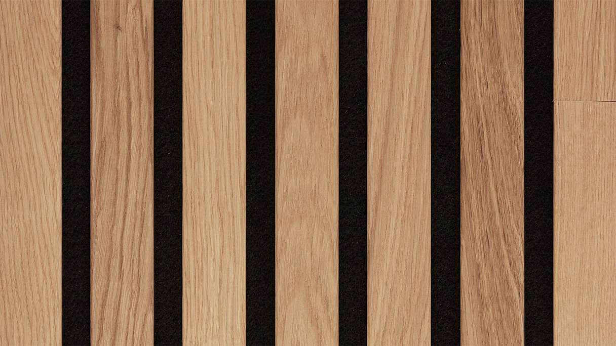 MEISTER acoustic panels Acoustic Sense WOOD - Pure oak 4311 - 260 x 33 cm