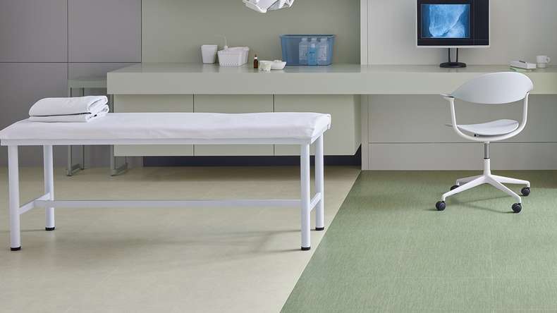 planeo self-adhesive vinyl – SilentIQ Stone 2-in-1 Commercial Viresta | Integrated impact sound insulation (F-DS-SIQ-5080)