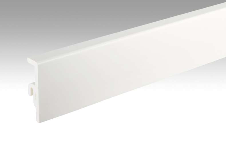 MEISTER skirting boards Uni white glossy DF 324 - 2380 x 60 x 16 mm (200014-2380-00324)