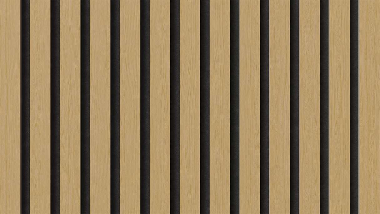 planeo acoustic panels - natural oak 2480 x 600 x 21.5 mm | fire-retardant