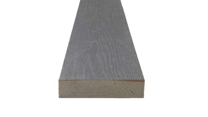 planeo Authoria PureBoard solid decking - Basalt Grey 3.6m textured