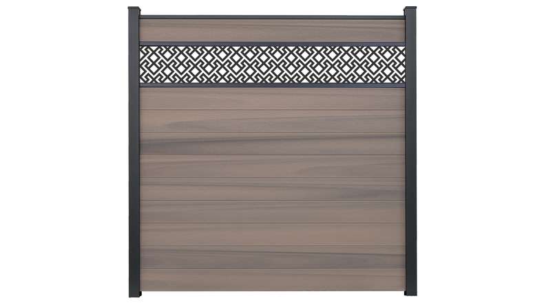 planeo Gardence Strong - BPC plug-in fence Abstract Bi-Color co-ex 180 x 180 cm