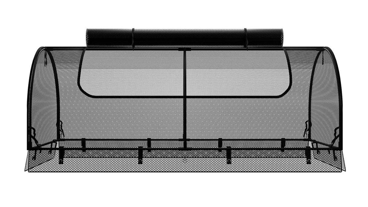 planeo Raised Bed Top Net - Black 149.9 x 69.4 x 62 cm