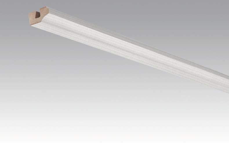 MEISTER skirting boards ceiling trims stainless steel DF 063 - 2380 x 38 x 19 mm (200031-2380-00063)