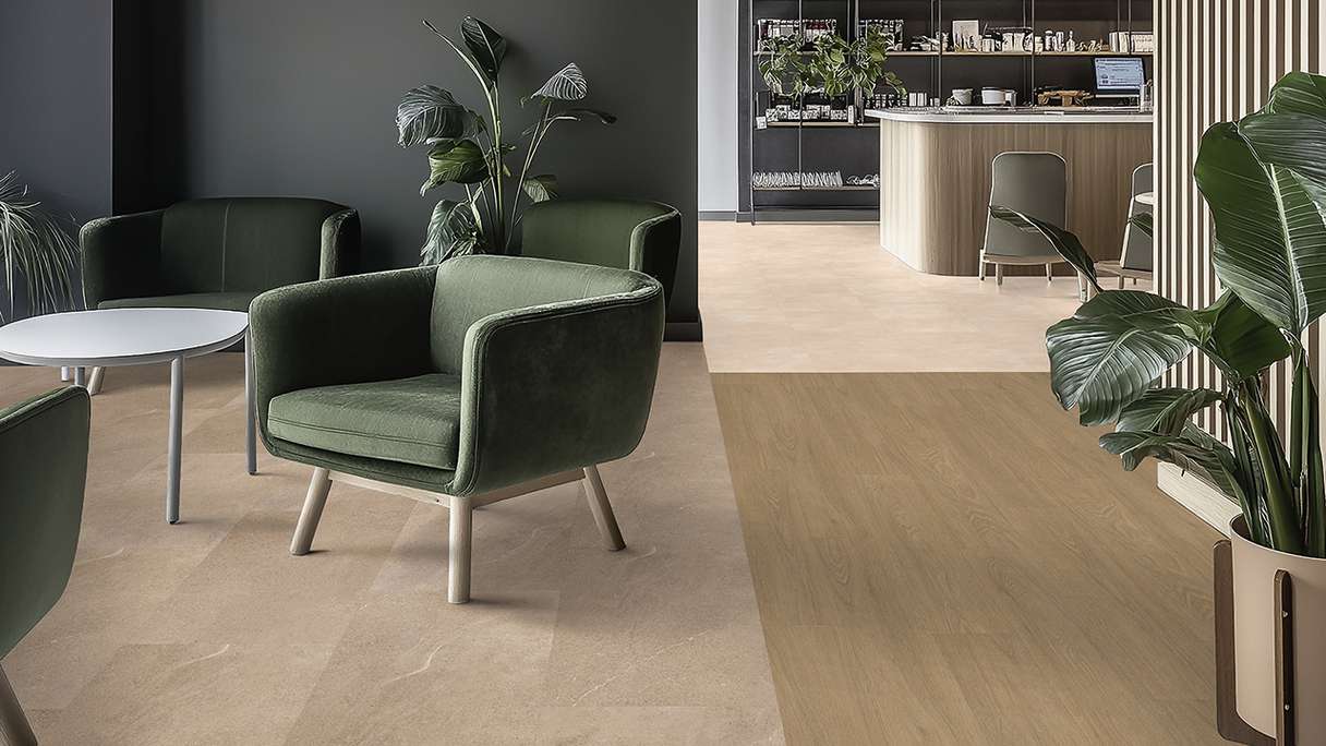 Gerflor Klick Vinyl Rigid - Creation 55 Clic Acoustic Tamo Natural | Impact sound insulation integrated (61241561)