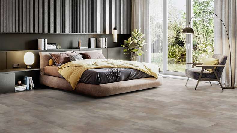 Gerflor click Vinyl - Virtuo 55 Rigid Acoustic Acuarela Taupe | integrated impact sound insulation (39071476)