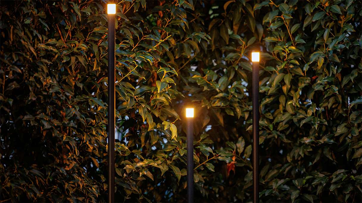 planeo garden lighting 12V - LED pedestal light Erba 3 Set - 1W 100 Lumen