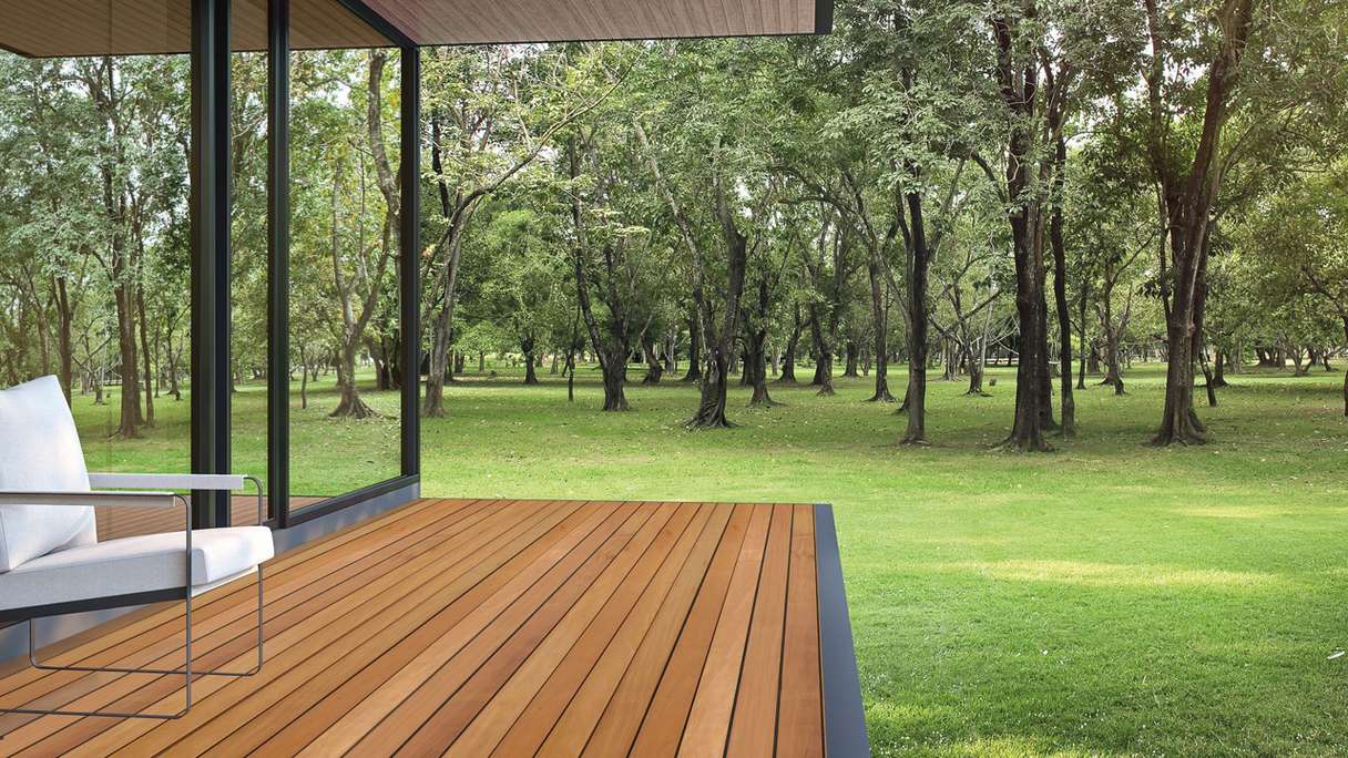 TerraWood wooden deck Garapa PRIME 21 x 145mm - smooth on both sides