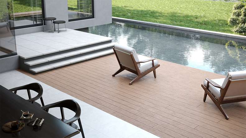planeo TitanWood - solid plank sand-brown antique aged/brushed