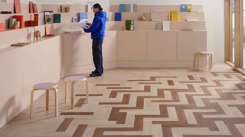 planeo self-adhesive vinyl – SilentIQ Wood 2-in-1 Commercial Marvessa | Integrated impact sound insulation (F-DW-SIQ-16080)