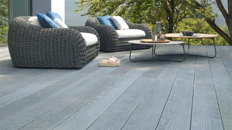 planeo Authoria PureBoard solid decking - Basalt Grey 3.6m textured