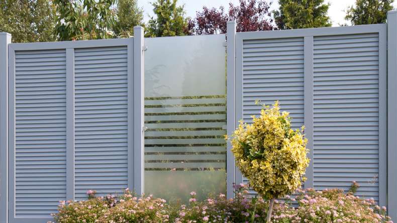 planeo Ambiente - glass privacy screen upright strip 120 x 180 cm