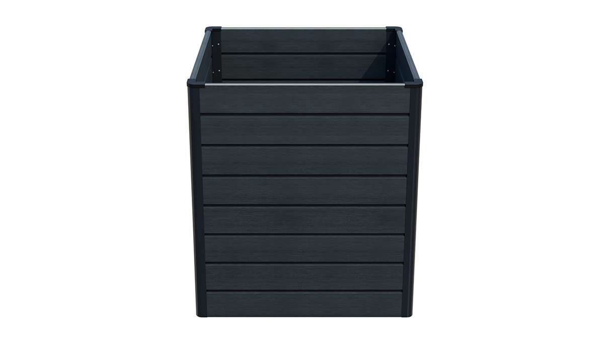 planeo BPC-Rhombus raised bed Cube - Stone grey co-ex. 70 x 70 x 79 cm