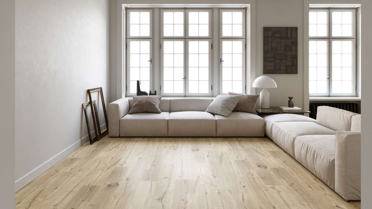 SKAVA rigid click vinyl - Home Corn Oak | integrated impact sound insulation (LO-1095)