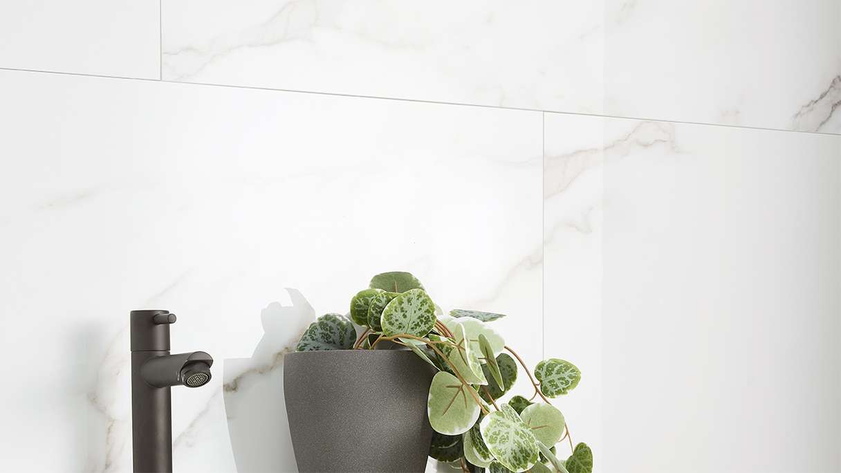 planeo StrongWall - Plastic wall panelling Trapanesi 65 x 37.5 cm high gloss