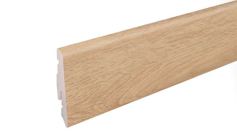 planeo skirting board SolutionX 2in1 - 2400 x 14 x 58 mm light oak (SL0057)