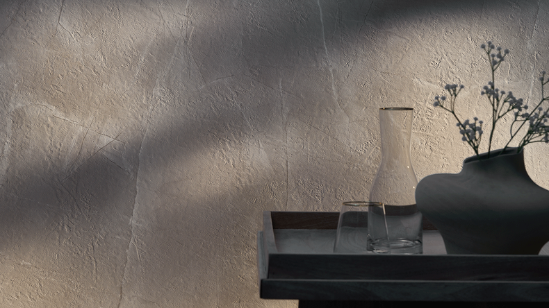 planeo SPC wall cladding – CeraRock Tile Light Grey Marble XL 280 x 117.5 cm