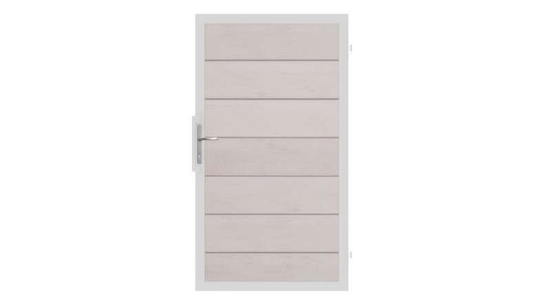 planeo Solid Grande - Standard door Bi-Color White with aluminium frame