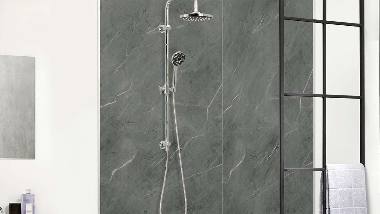 planeo StrongWall - Plastic wall panelling XL Sardi 260 x 90 cm