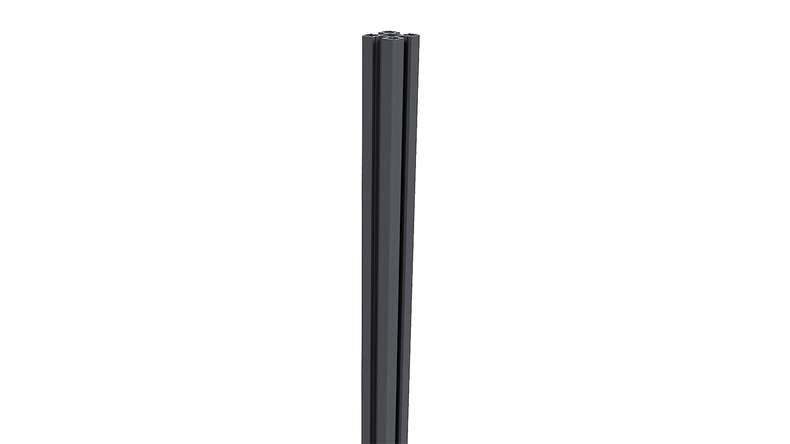 planeo aluminium posts for dowelling – anthracite, 8 x 8 x 190 cm, including post cap