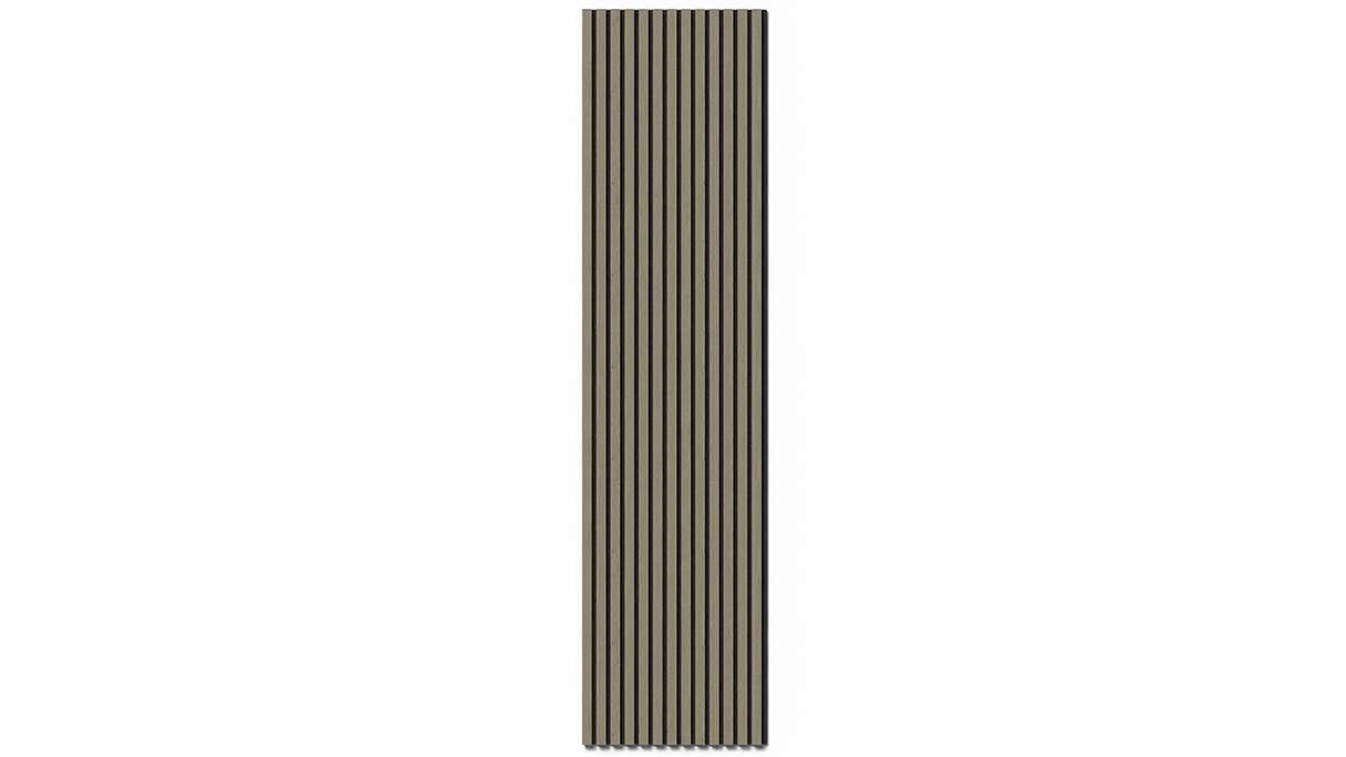 planeo acoustic panels - grey oak 2480 x 600 x 21.5 mm | fire-retardant