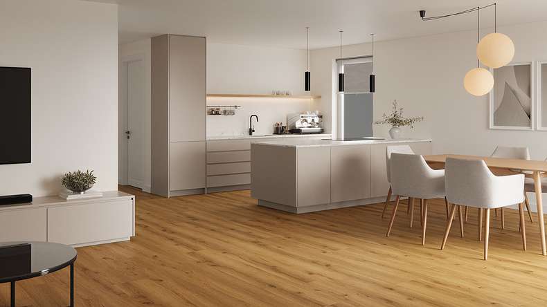 Lys&Land Rigid Klick Vinyl - Fjordline XL Oak Prime 1.83m long XL plank | integrated footfall sound insulation (SP183-10)
