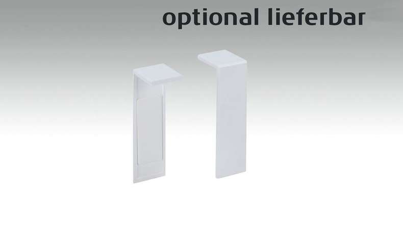 planeo skirting Modern white 18 x 50mm