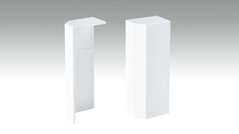 End cap self-adhesive for skirting board F100202M Modern White 18 x 80 mm (9062332001)