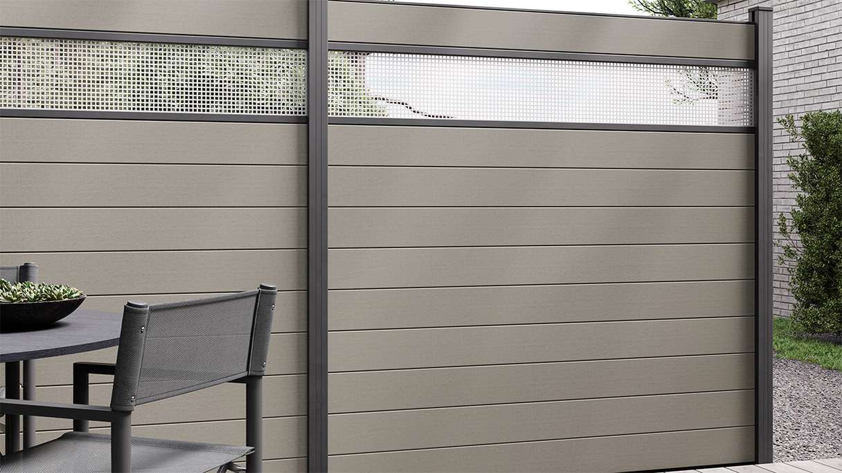 planeo Solid - Square Fence Grey