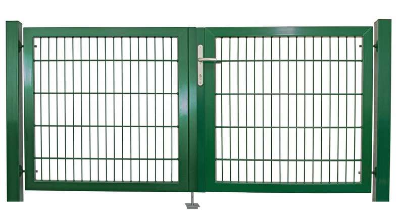 planeo universal door heavy 2-leaf Symetric Moss green incl. gateposts