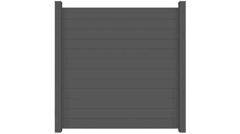 planeo Alumino - garden fence square anthracite grey DB 703